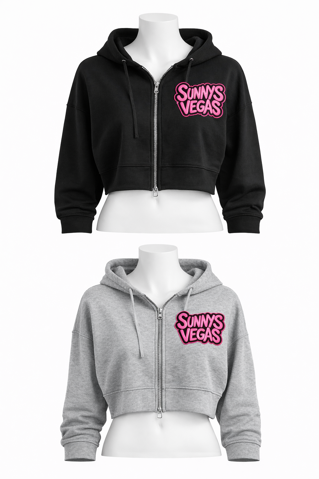 Sunnys Vegas crop hoodie