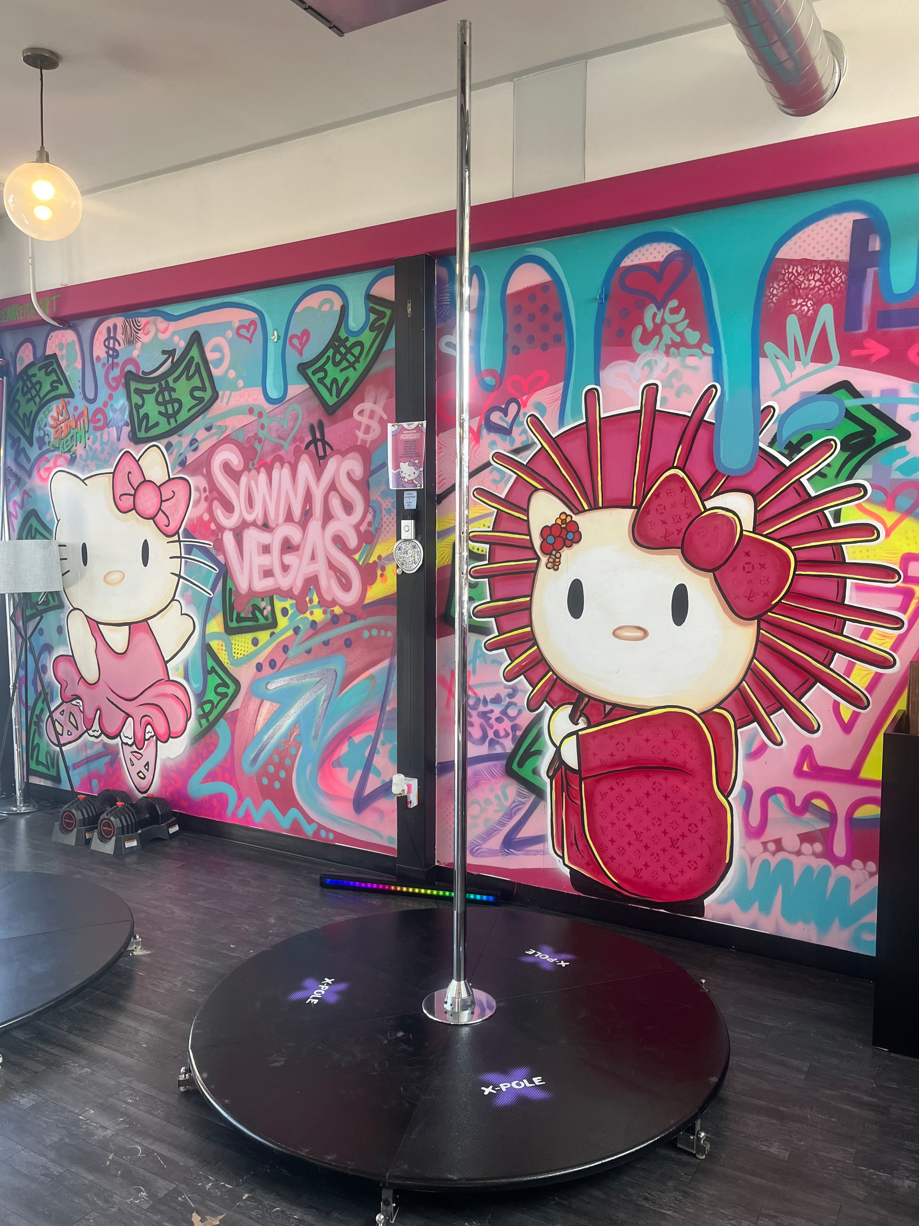 Hello Kitty Pole Studio Las Vegas Sunnys