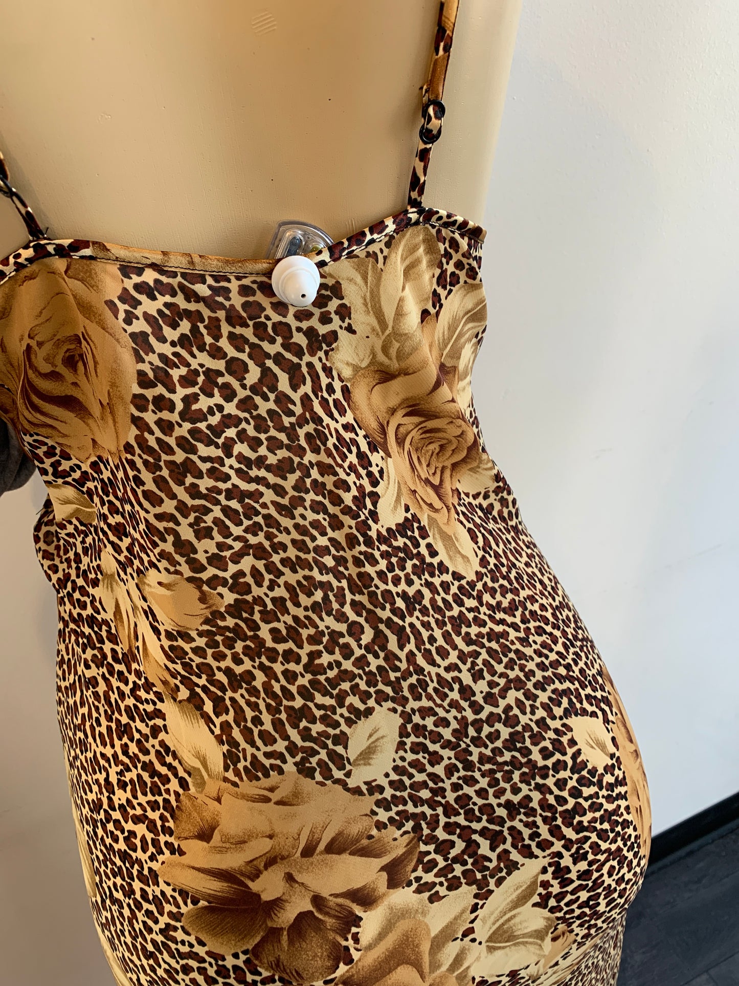 Sheer Floral Leopard