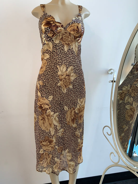 Sheer Floral Leopard